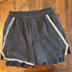 Lululemon Men’s Shorts Liner  6" Size Small Black